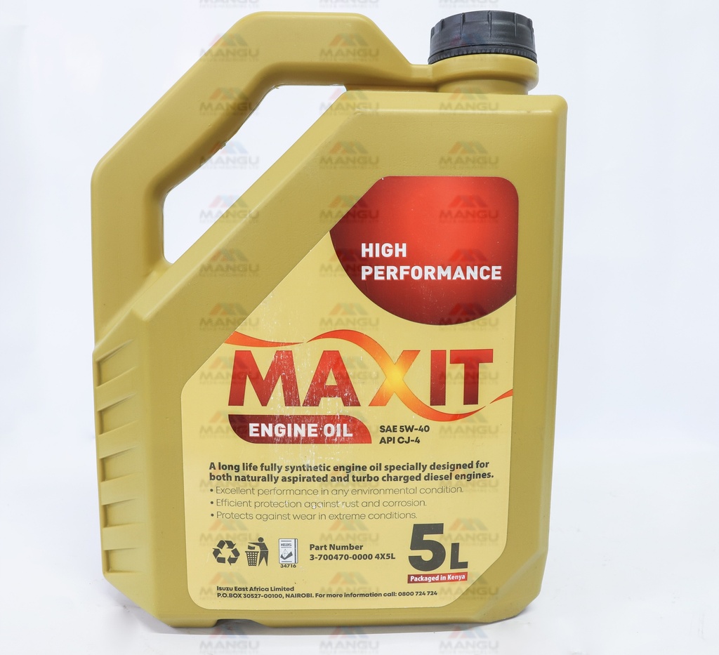 MAXIT ENGINE OIL 5W-40 CJ-4/SG - 5 LT