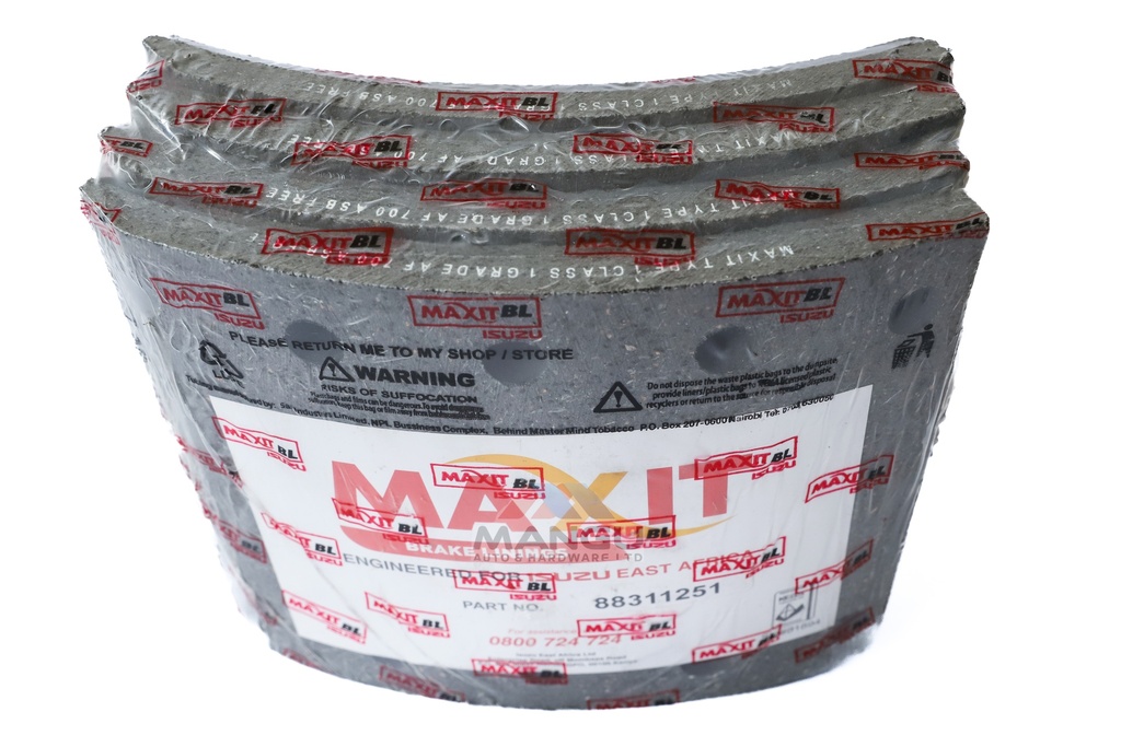 "Brake Lining, Front (Set)" 