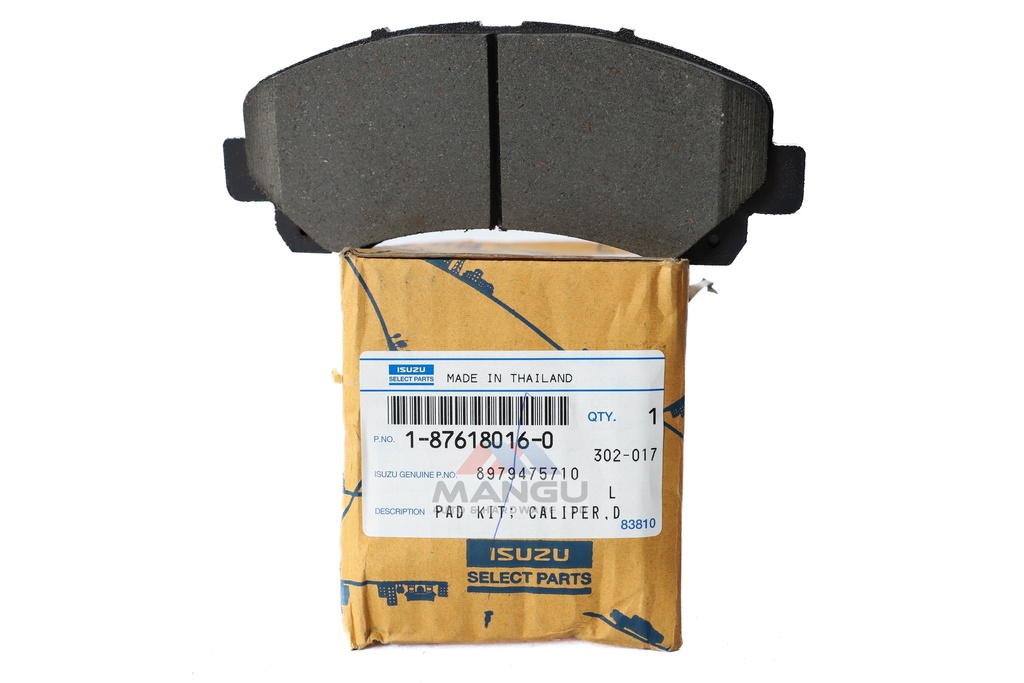 PAD KIT; CALIPER,DISC BRK,FRT