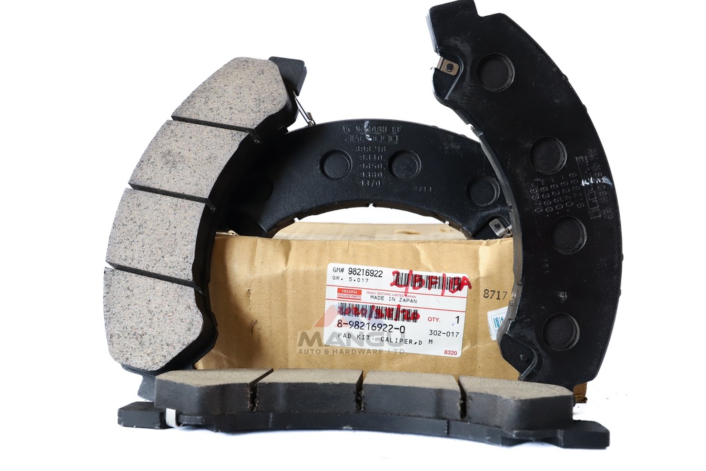 PAD KIT; CALIPER DISC BRK FRT