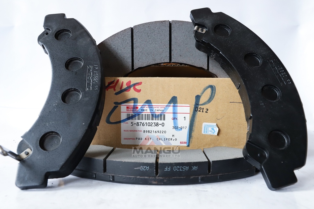 PAD KIT; CALIPER DISC BRK FRT