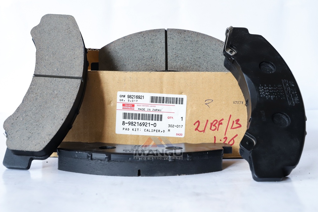 PAD KIT; CALIPER,DISC BRK,FRT