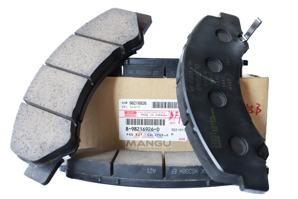 PAD KIT; CALIPER,DISC BRK,FRT