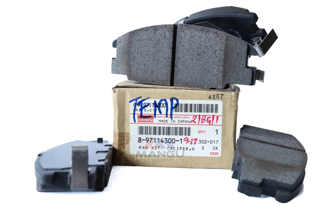PAD KIT; CALIPER,DISC BRK,FRT